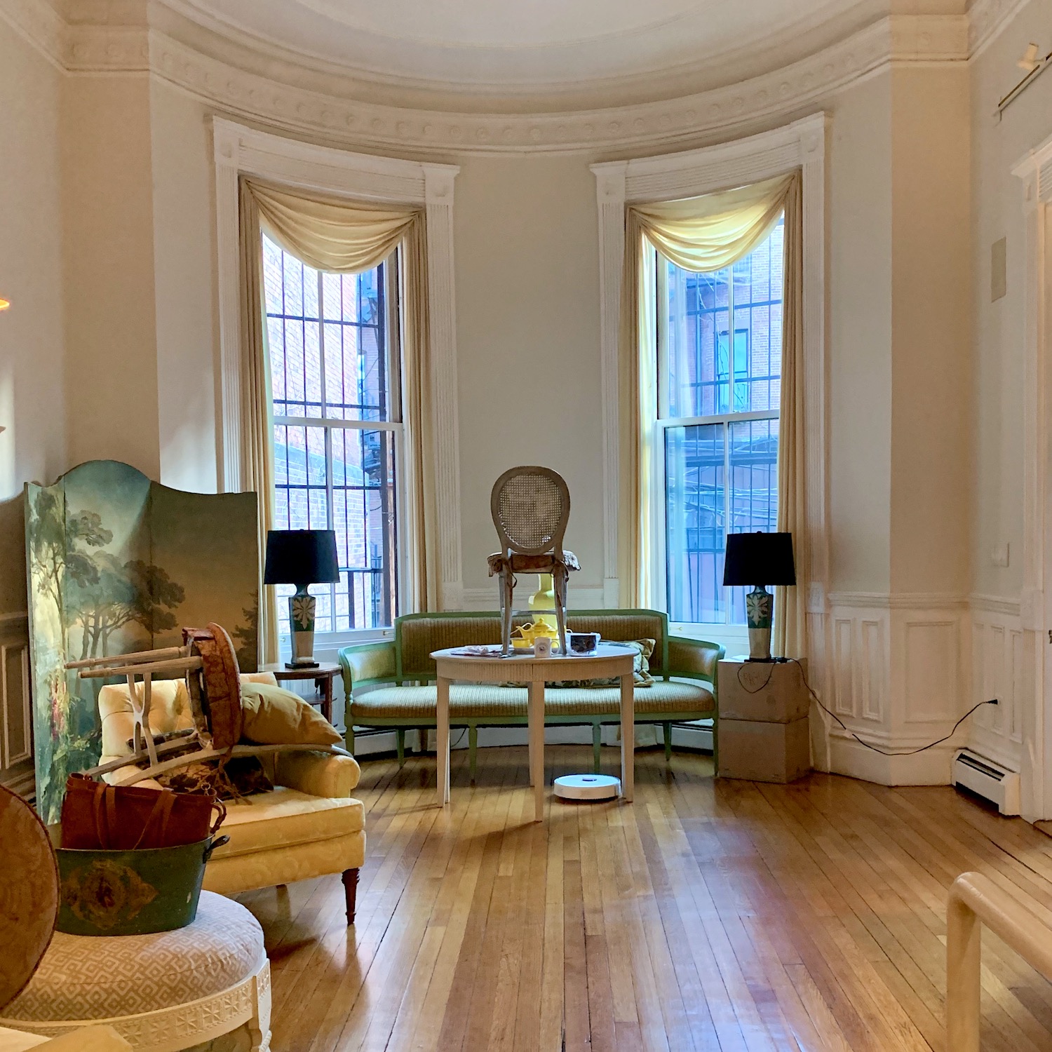 Roborock (Robby) cleaning my living room