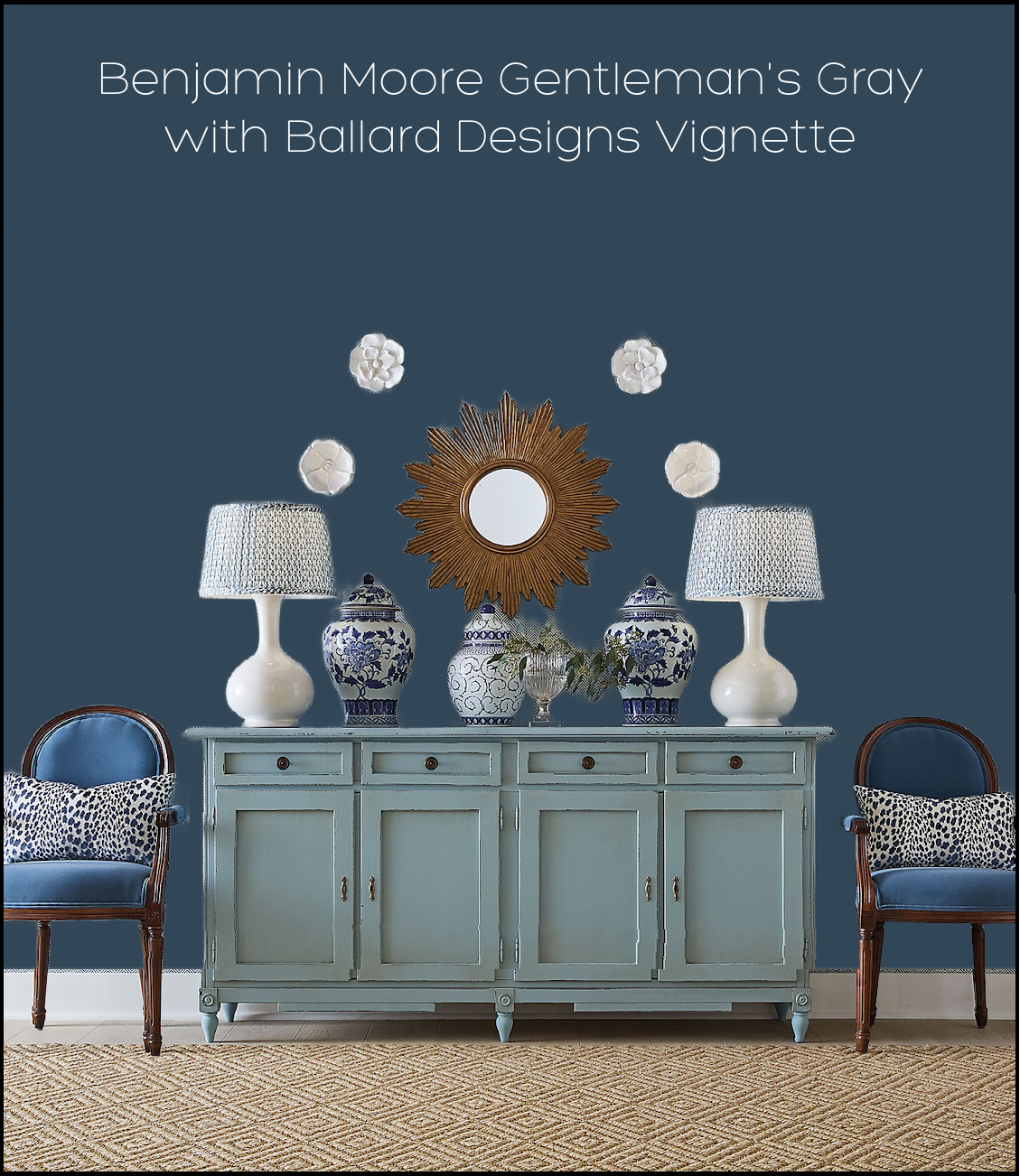 Benjamin Moore gentleman's gray wall