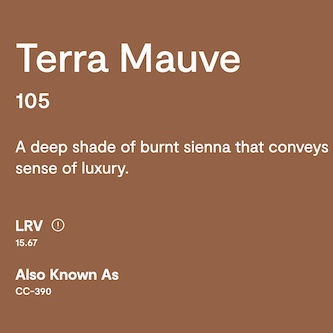 Benjamin Moore Terre Mauve 105