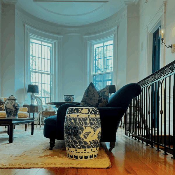 George Smith Jules Sofa Legend of Asia Chinoiserie stool