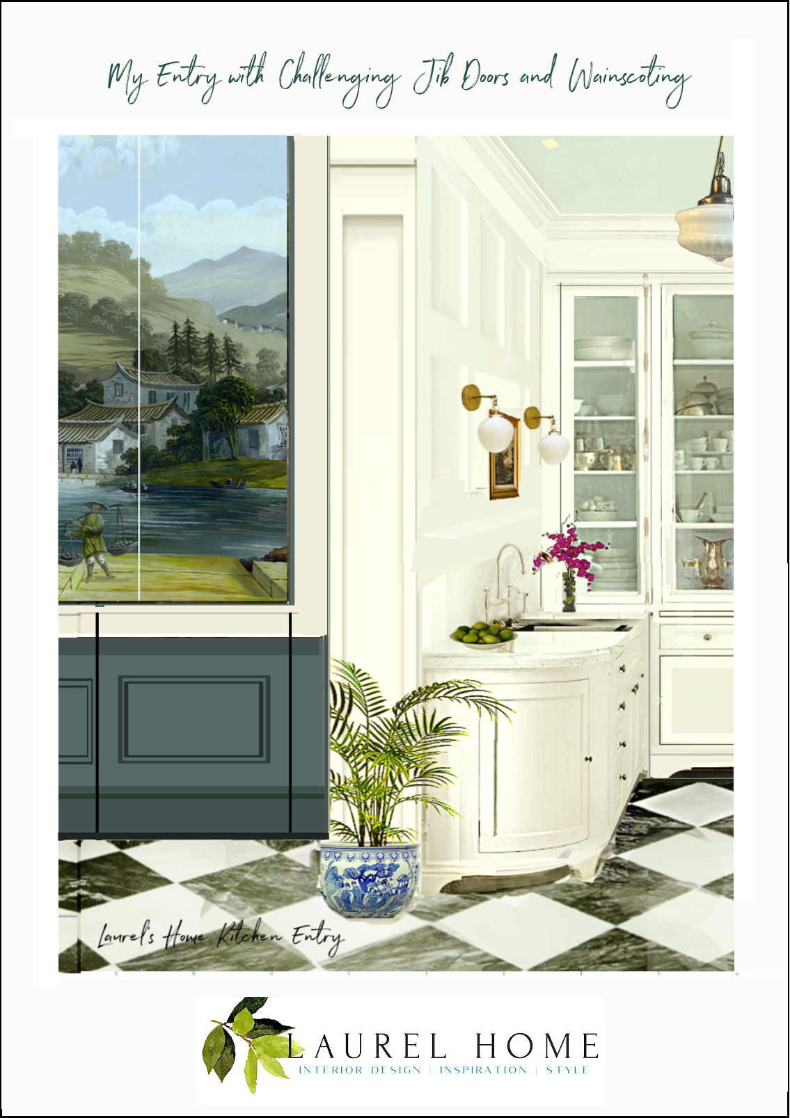 My Entry With Challenging Jib Doors and Wainscoting Ananbo wall mural