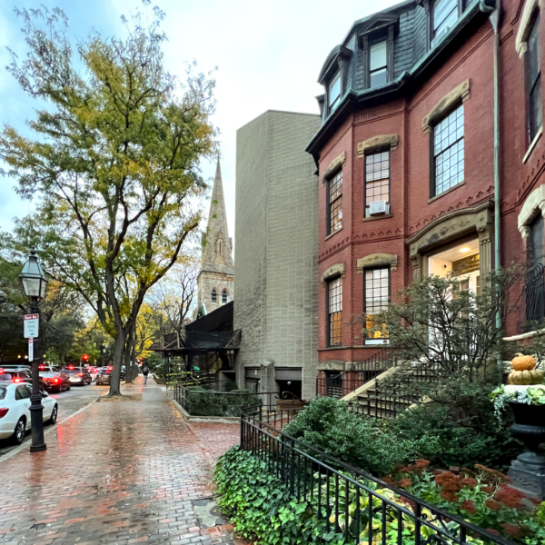 quaint Marlborough Street with eyesore