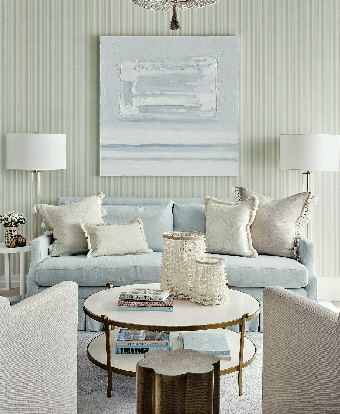 Serena & Lily living room vignette