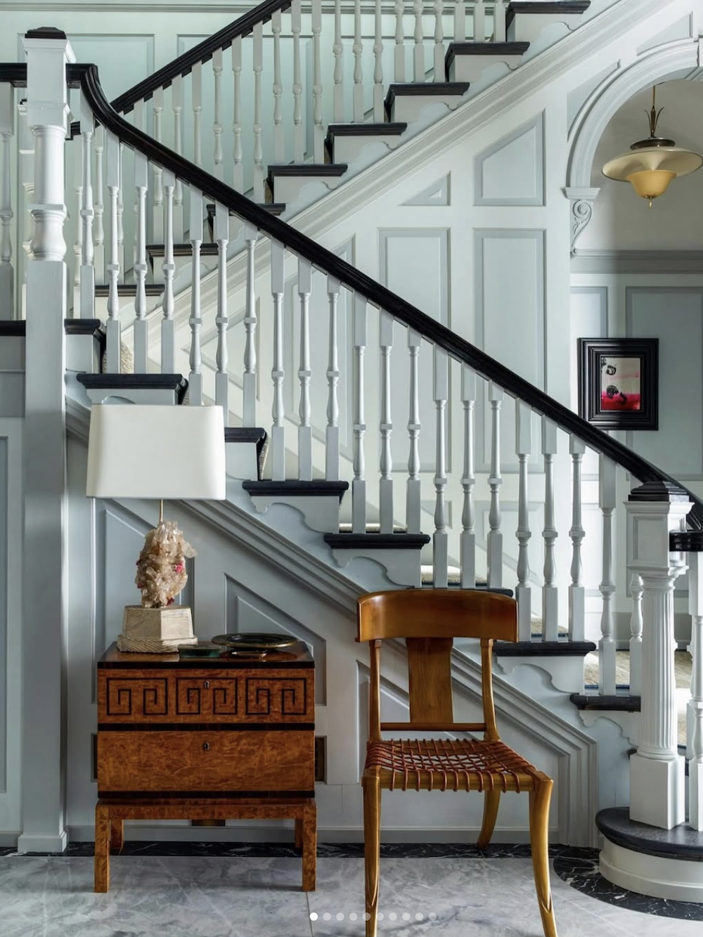 Steven Gambrel on Instagram - neoclassical staircase