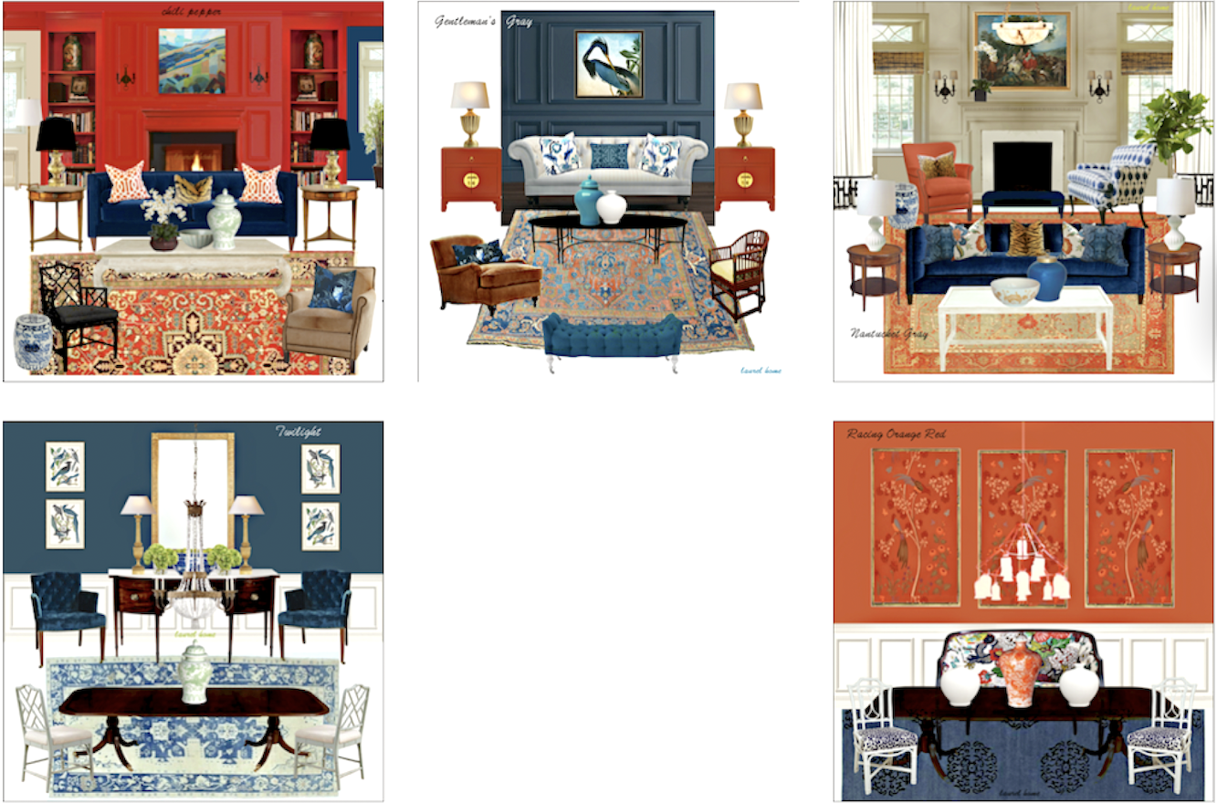 The Warmer Side of red and blue palette family